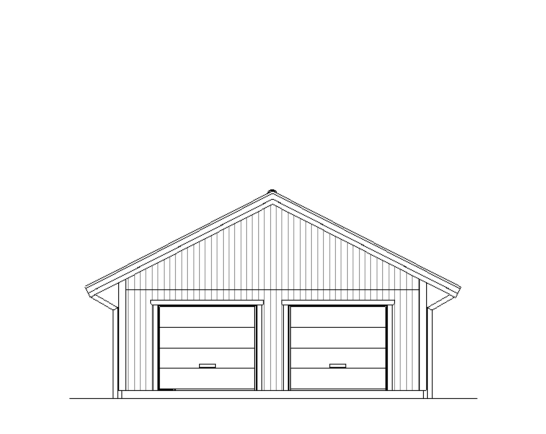 Dubbelgarage bygglovsritning